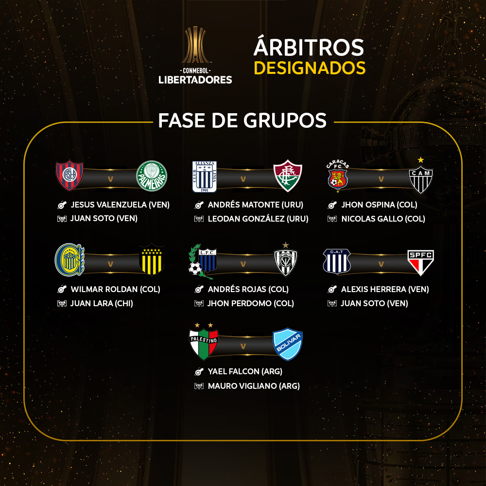 Libertadores 2024: arbitragem 1