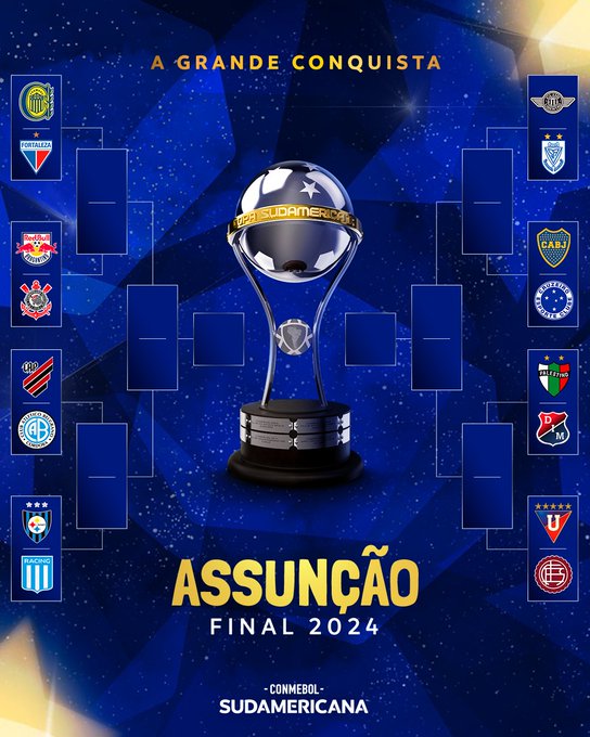 Veja a tabela de jogos das oitavas de final da Sul-Americana 2024