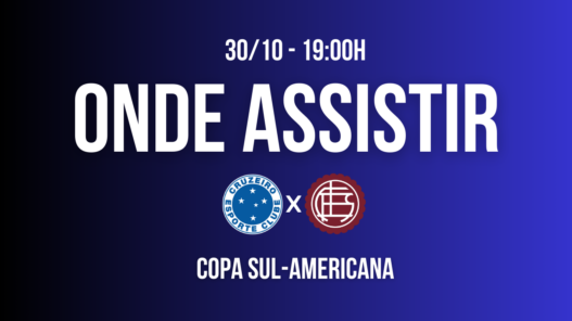 Transmissão ao vivo Saiba onde assistir Cruzeiro x Lanús Semifinal Sul Americana 2024 (1)