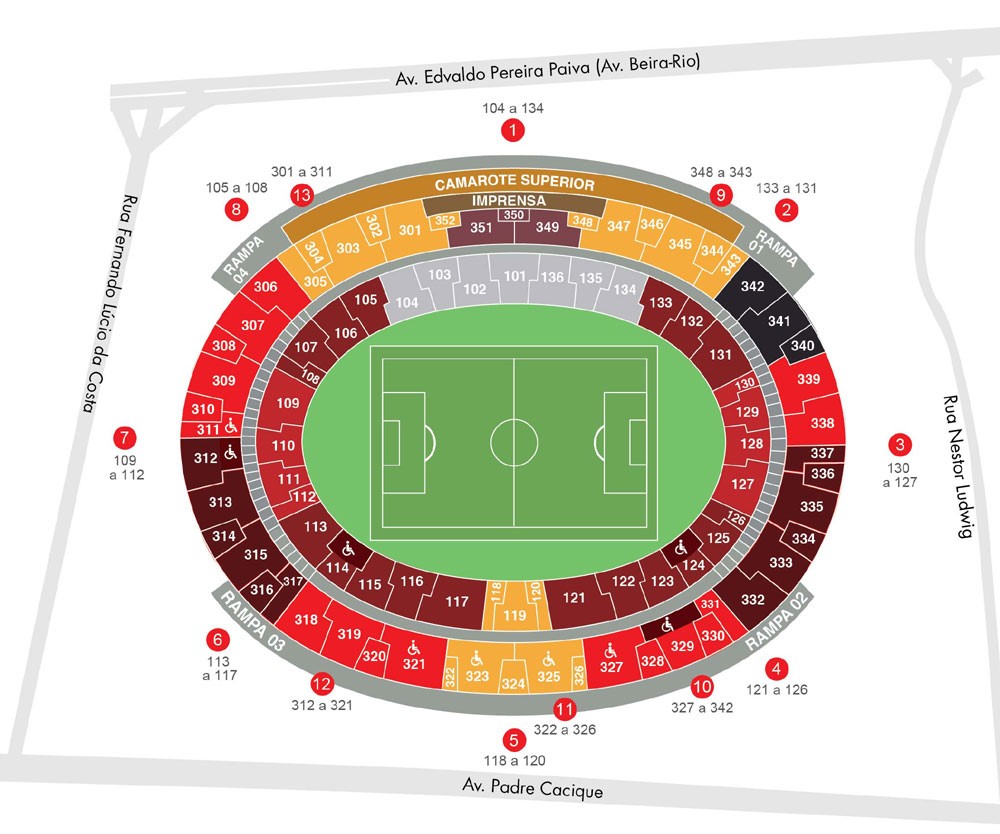 ingressos brasil x colombia estadio beira rio 2025