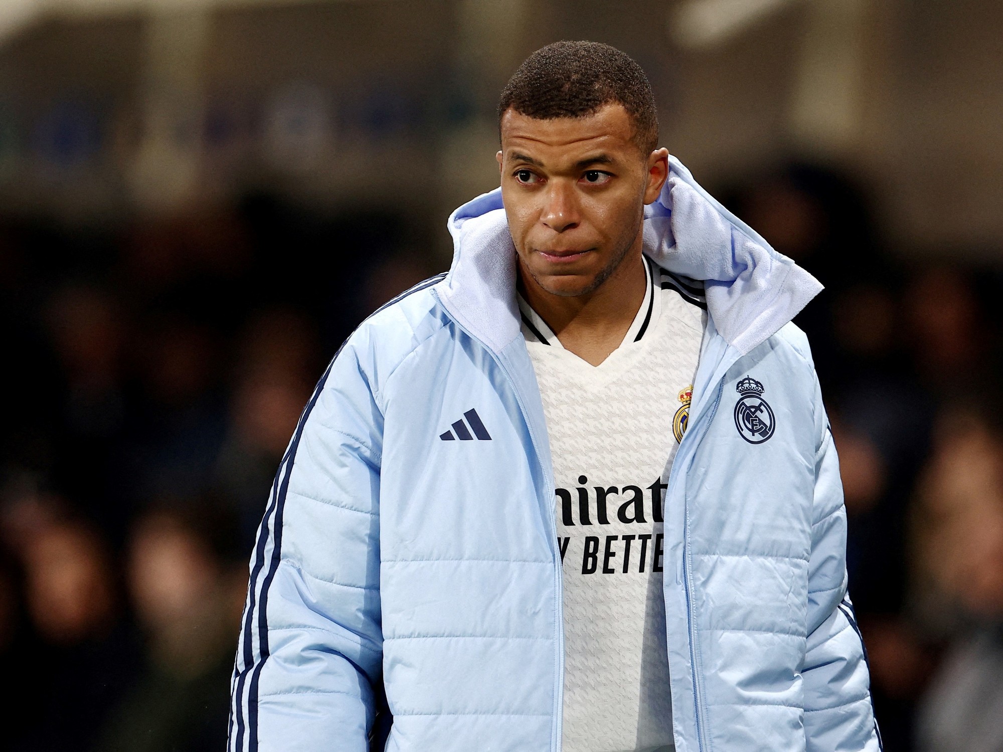 Kylian Mbappé, dúvida no Real Madrid devido a uma lesão