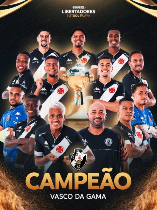 O Vasco é Campeão da Libertadores de futebol de Areia 2024