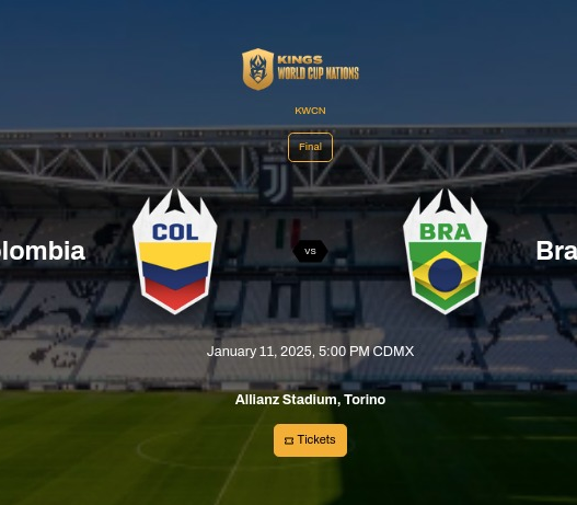 Onde Assistir Brasil x Colômbia final da Kings League Word Cup 2025