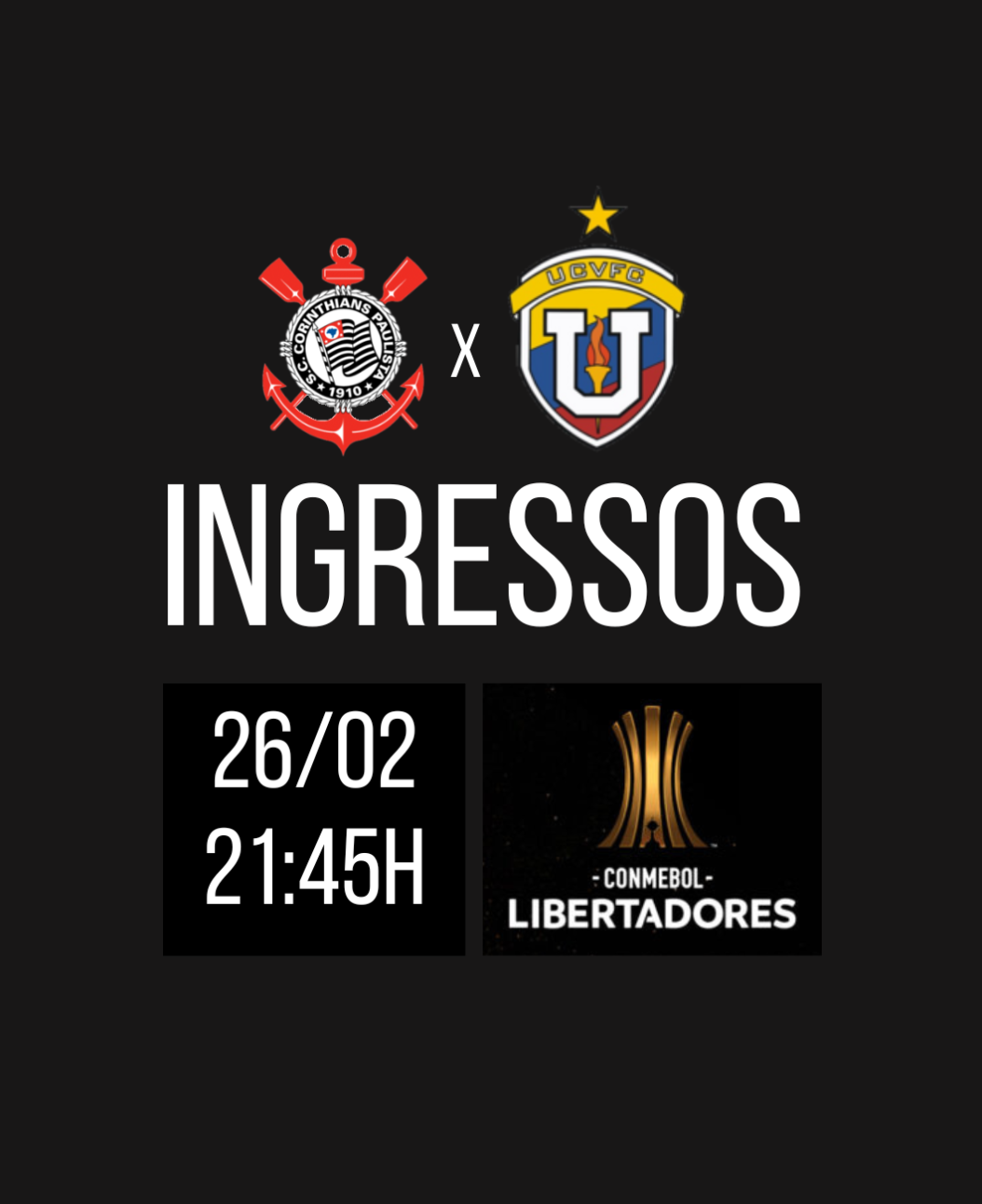 Ingressos Corinthians X Universidad Central: Preços E Onde Comprar O ...