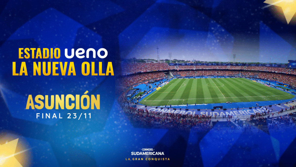 CONMEBOL altera local da Final Sul-Americana 2025 Nova Sede é em Assunção. Foto: Conmebol