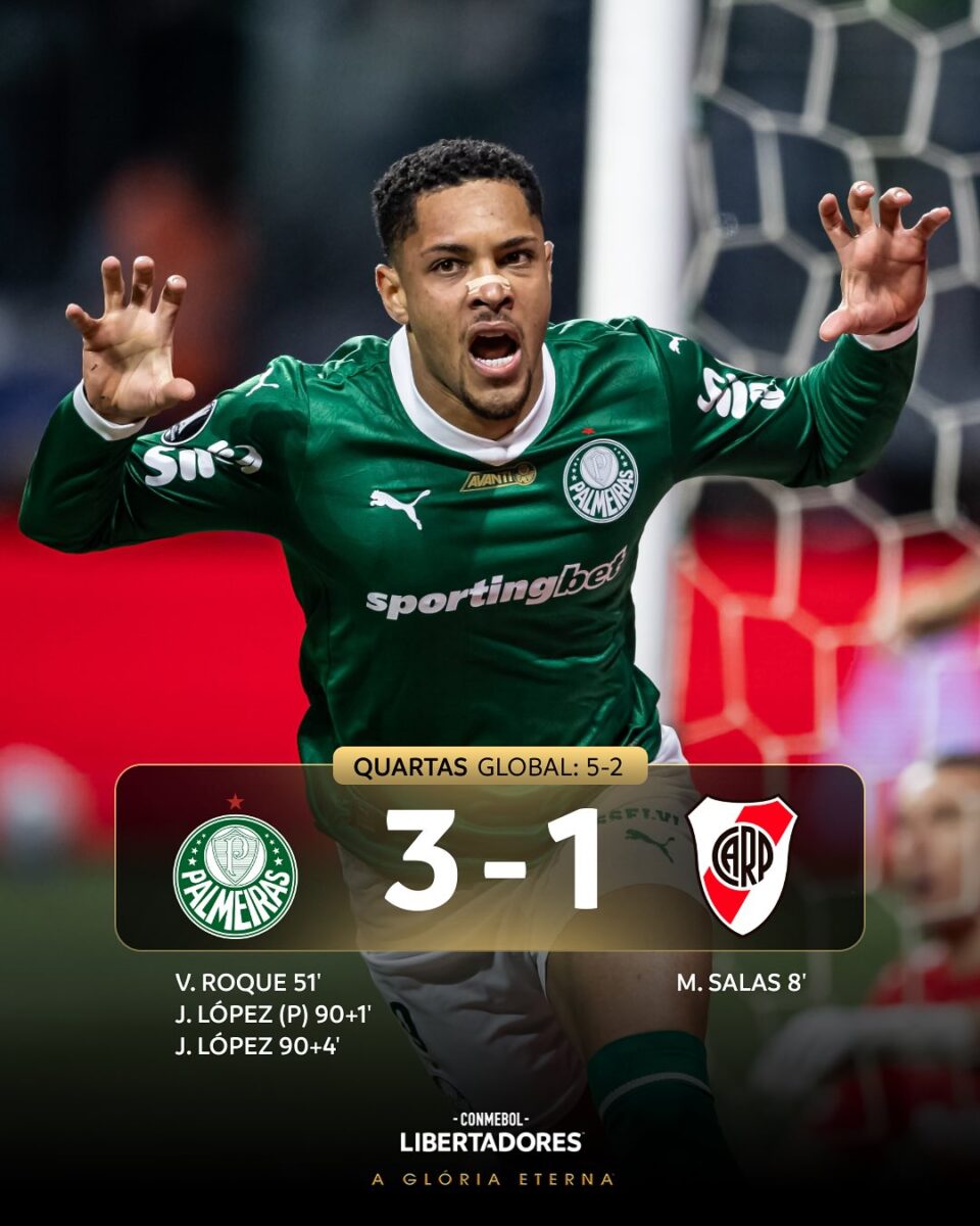 Tabela do Palmeiras na Libertadores 2025: Virada Histórica sobre o River Plate Garante Vaga na Semifinal 2 Tabela do Palmeiras na Libertadores 2025 (2)