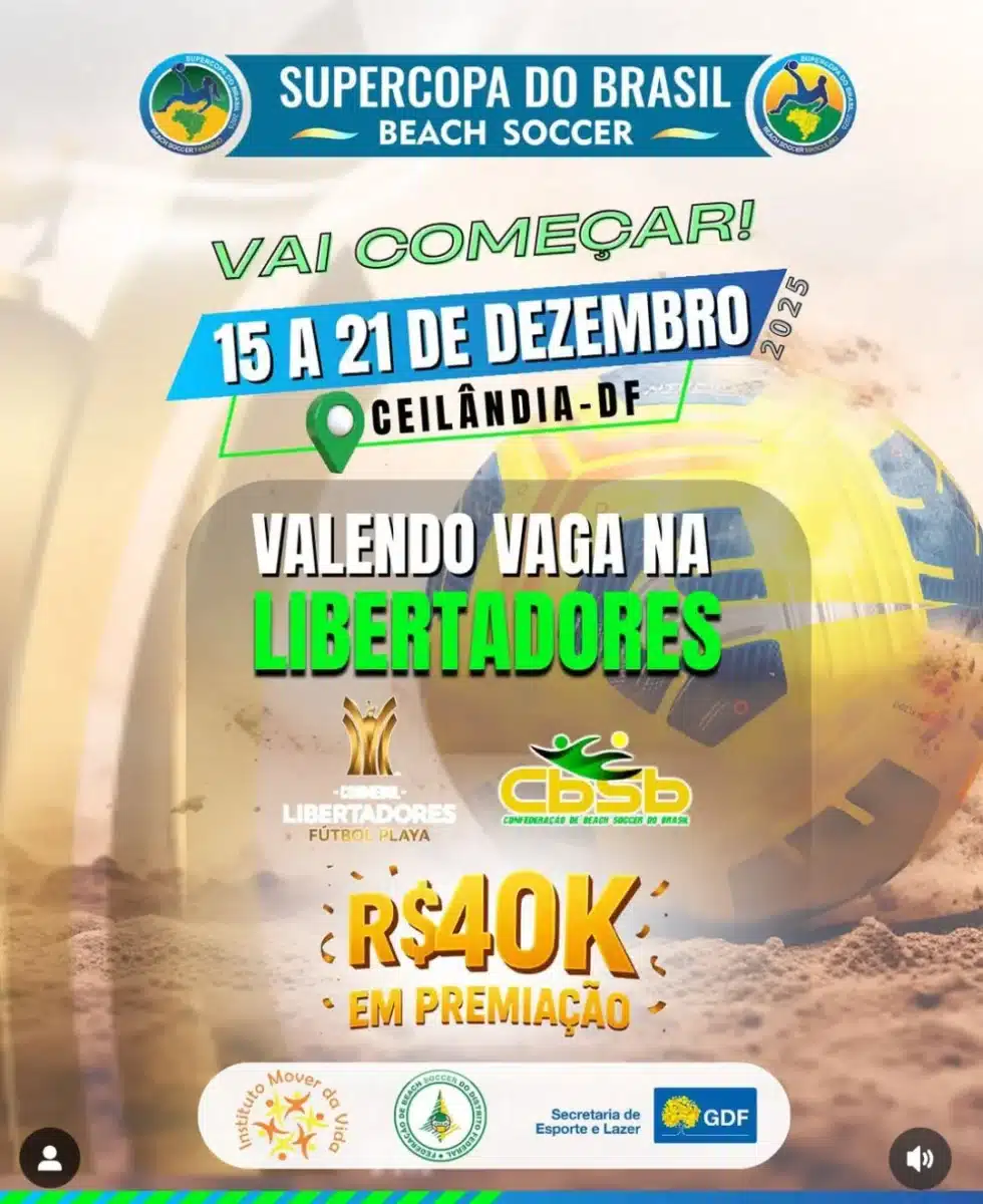 Supercopa do Brasil Beach Soccer 2025 Data Local Horários e Onde Assistir