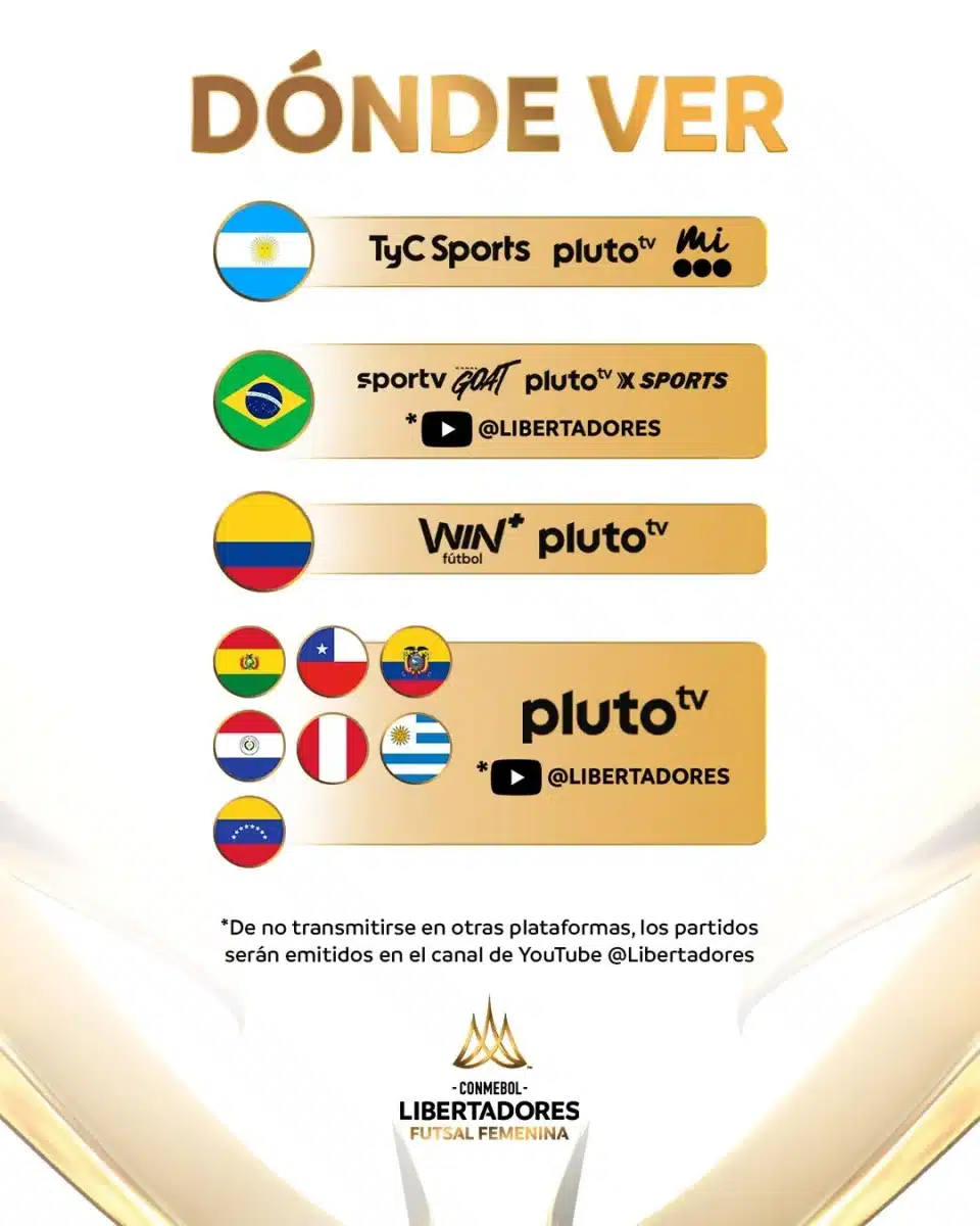 Taboão Magnus x Sport Colonial Onde Assistir Libertadores Futsal Feminino 2025 (1)