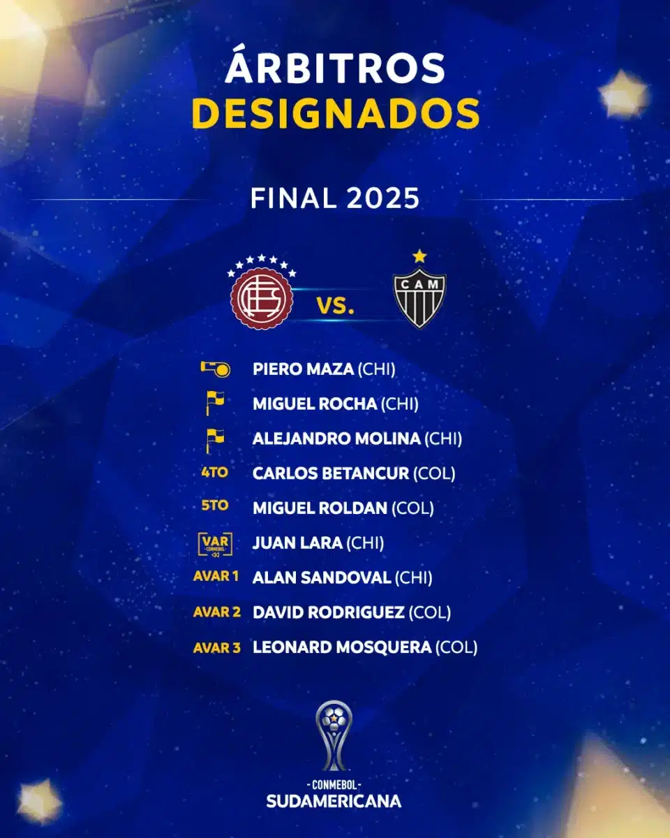arbitragem final Sudamericana Arbitros designados final