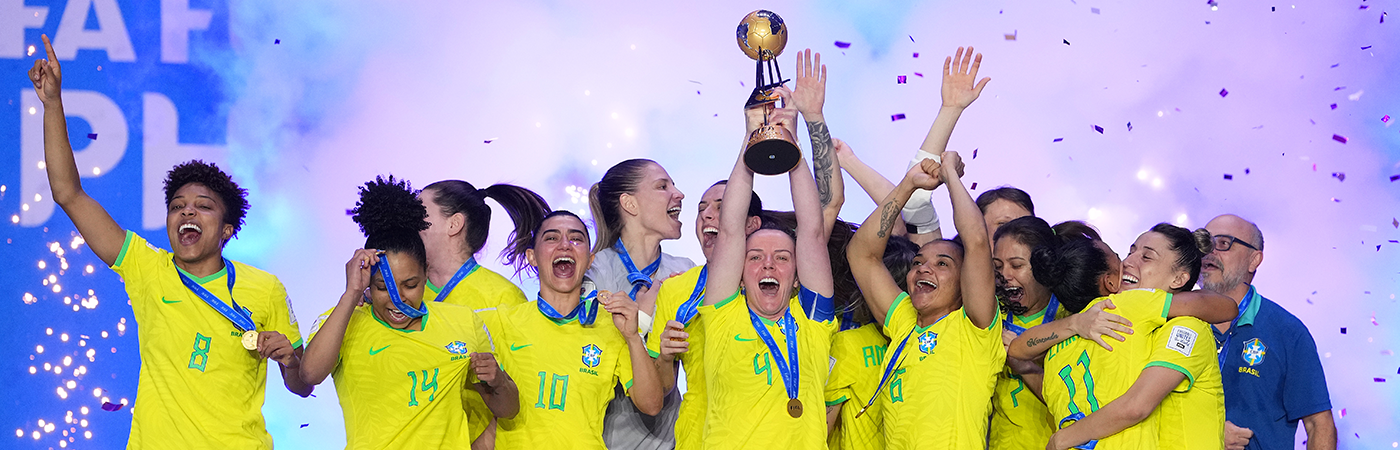 A primeira seleção a vencer a Copa do Mundo de Futsal Feminino da FIFA é da América do Sul – CONMEBOL