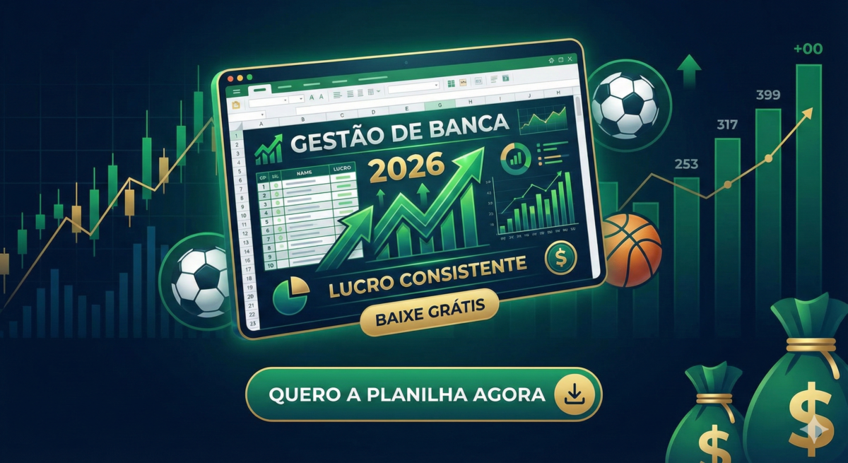 Planilha de Gestão de Banca 2026 Automática: O Guia Definitivo para Lucratividade (Download Grátis) 2 PLANILHA GESTÃO DE BANCA 2026