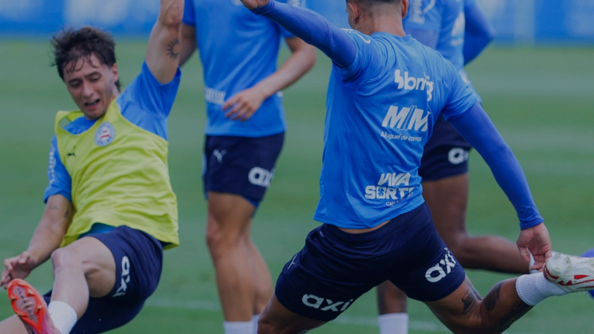 Onde assistir O'Higgins x Bahia Jogadores do Bahia em treino.
