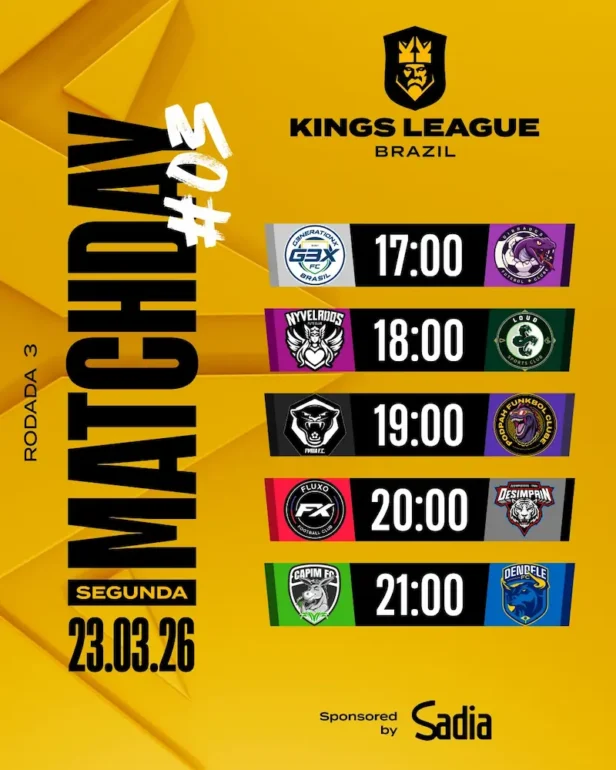 furia x podpah kings league onde assistir