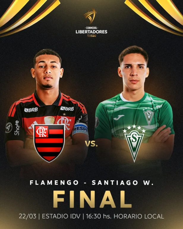 Saiba onde assistir Flamengo x Santiago Wanderers - Final da Libertadores Sub-20 2026 2 Saiba onde assistir Flamengo x Santiago Wanderers