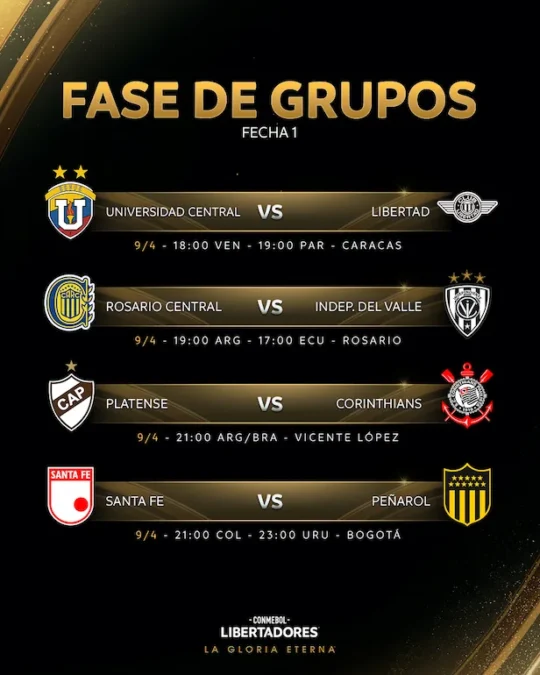 Tabela da Fase de Grupos da Libertadores 2026: Datas, Jogos e Horários 5 Tabela da Fase de Grupos da Libertadores 2026 Datas Jogos e Horários (3)