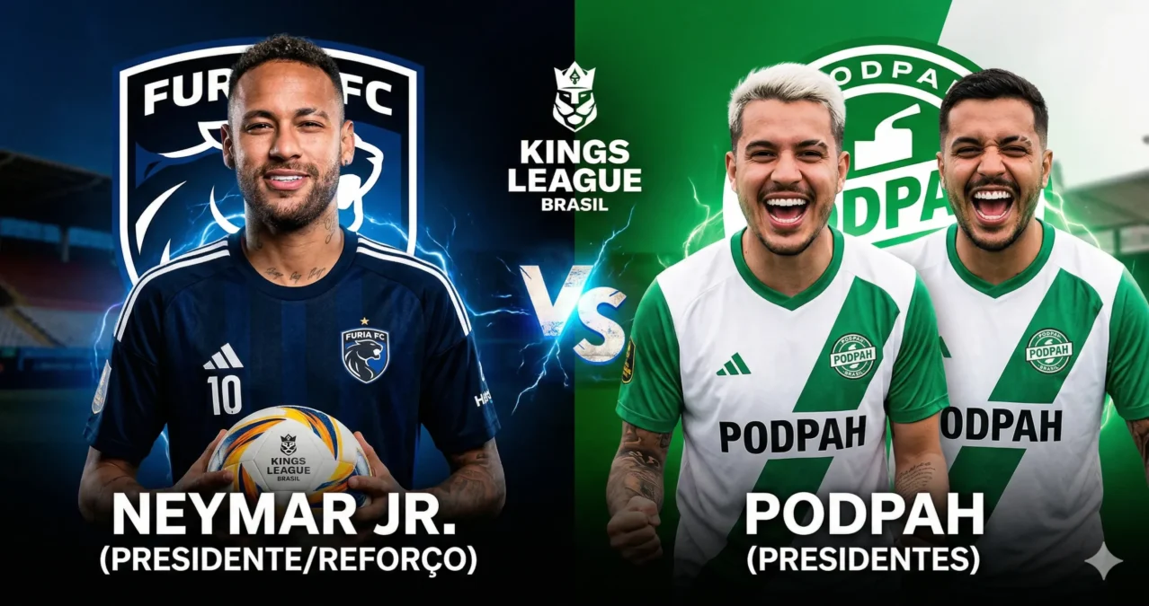 Furia FC x Podpah: Onde Assistir, Horário e Neymar Joga Hoje na Kings League Brasil?