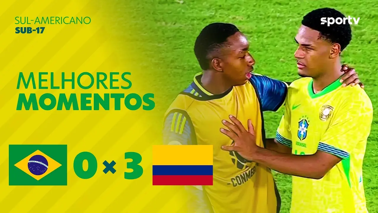 Brasil 0 x 3 Colômbia Sub 17 Gols e Melhores Momentos
