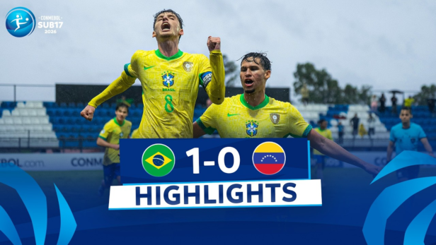 Brasil vence Venezuela e carimba liderança no Sul Americano Sub 17 2026