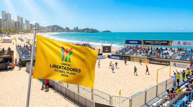 Confira agora como adquirir os Ingressos Libertadores de Futebol de Areia 2026.