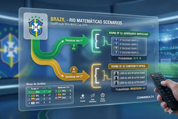 O que o Brasil precisa para se classificar na Copa do Mundo 2026 e quem será o adversário no mata mata?